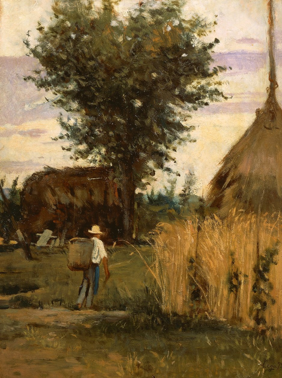 Barnyard, kirjoittanut Silvestro Lega tekijältä Silvestro Lega