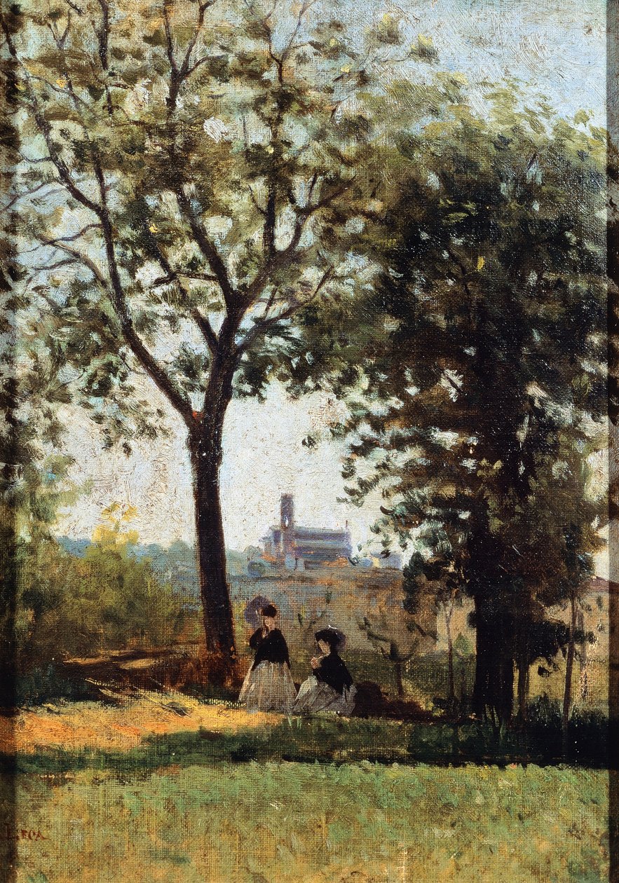 Monte alle Croci, tekijä Silvestro Lega (1826-1895) tekijältä Silvestro Lega