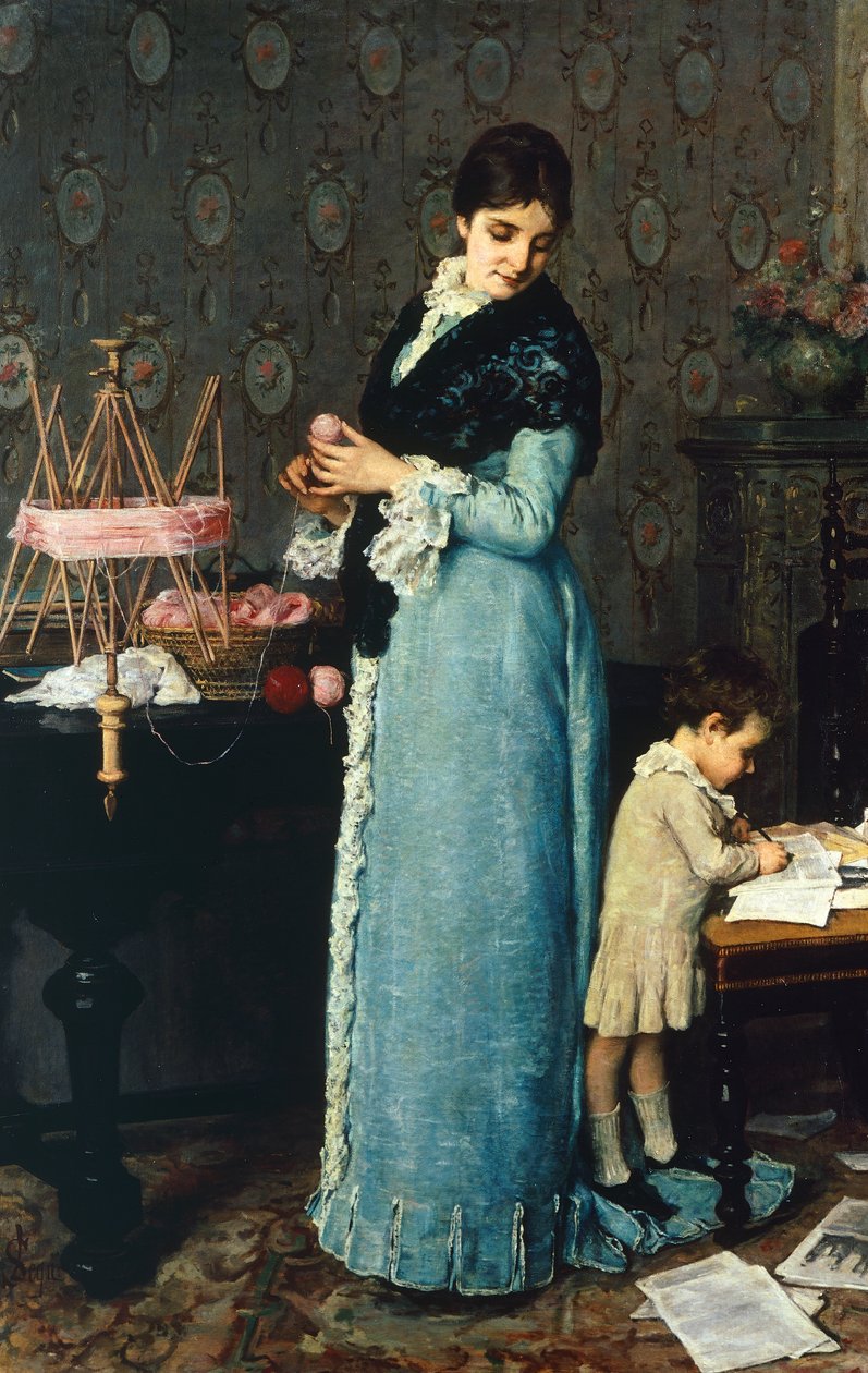 Äiti, kirjoittanut Silvestro Lega (1826-1895) tekijältä Silvestro Lega