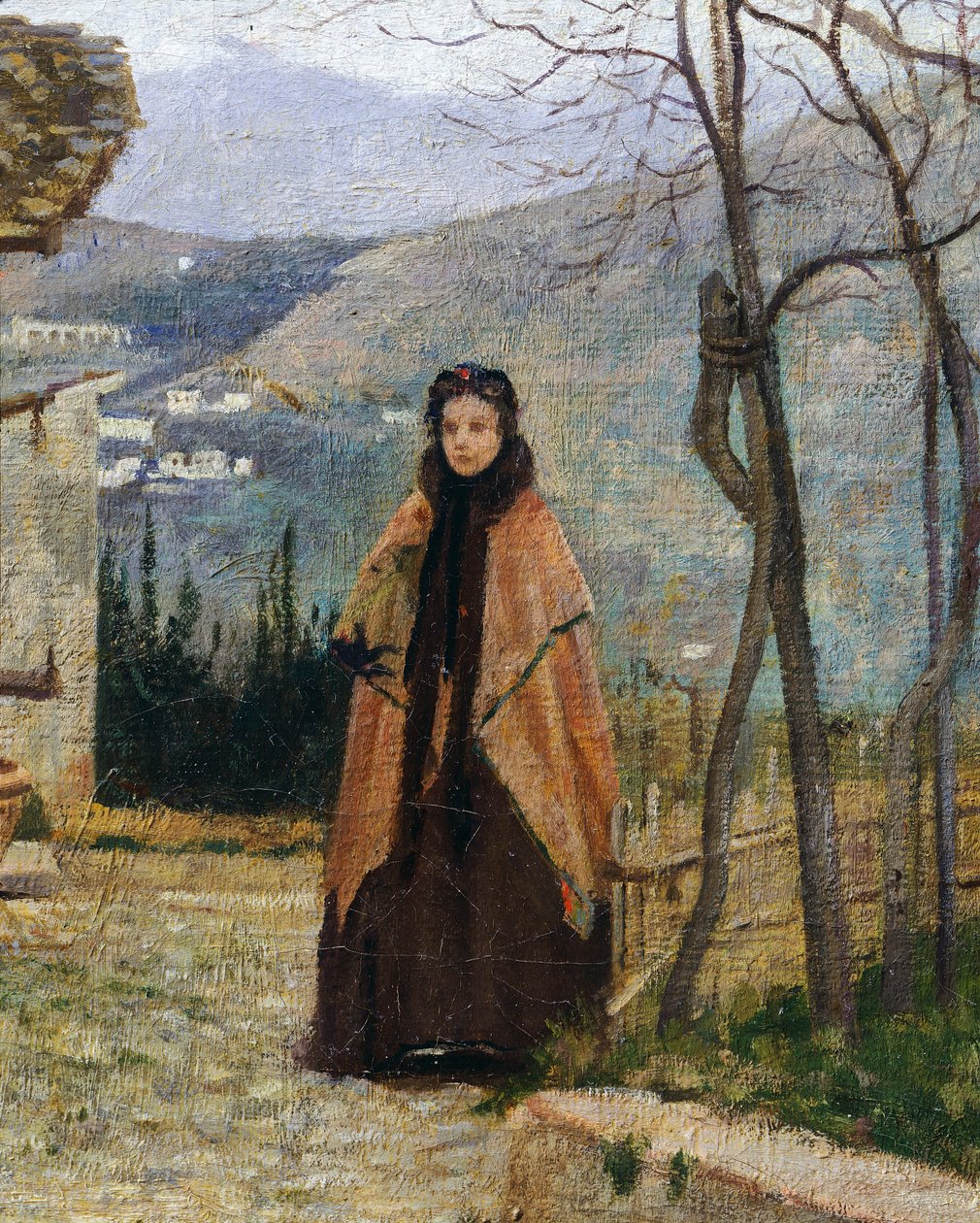 Silvestro Legan vierailu, yksityiskohta tekijältä Silvestro Lega