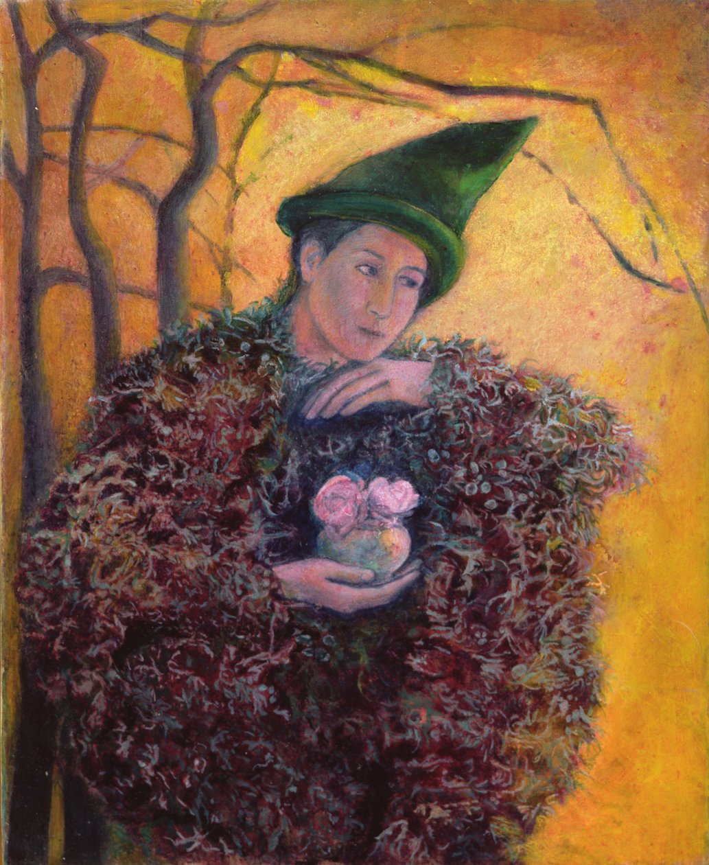 The Keeper of the Roses, 2003 (öljy gesso-paneelille) tekijältä Silvia Pastore