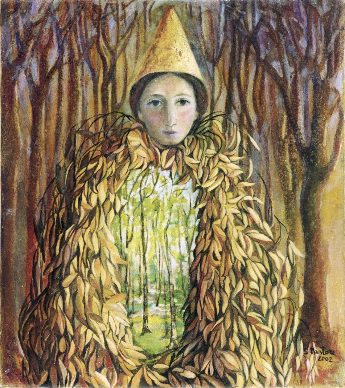 Talvipäivänseisaus, 2002 (öljy gessoed-paneelille) tekijältä Silvia Pastore
