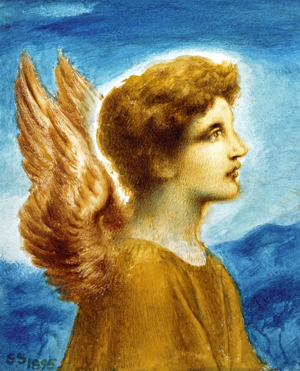 Enkelipoika, 1895 tekijältä Simeon Solomon