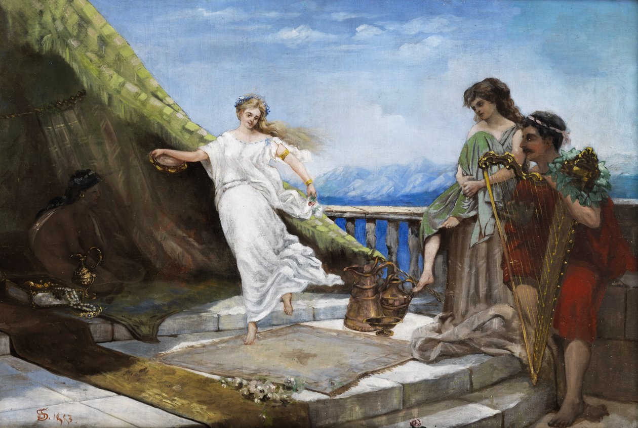 Antike Tanzszene tekijältä Simeon Solomon