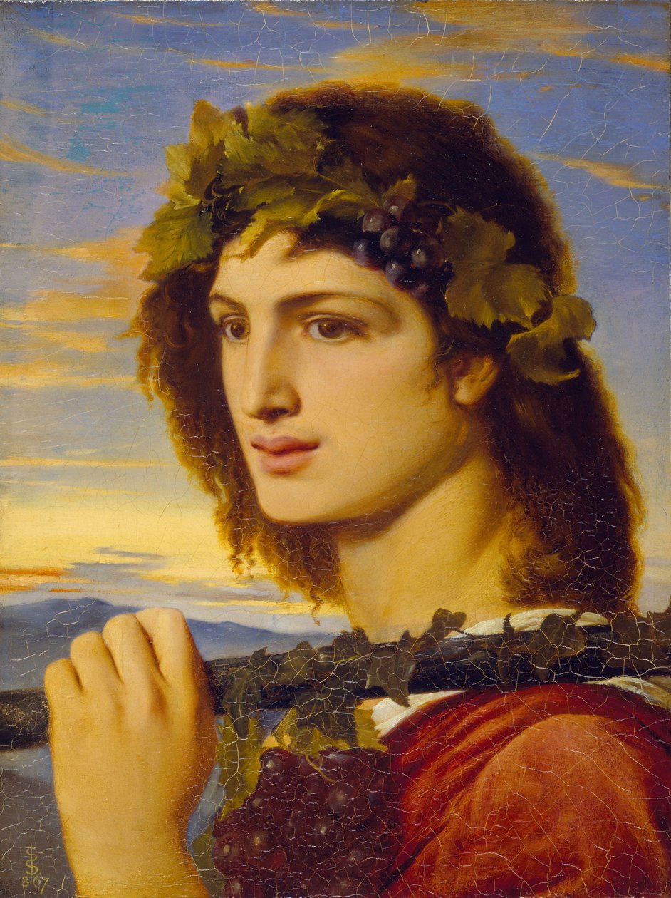Bacchus, 1867 tekijältä Simeon Solomon