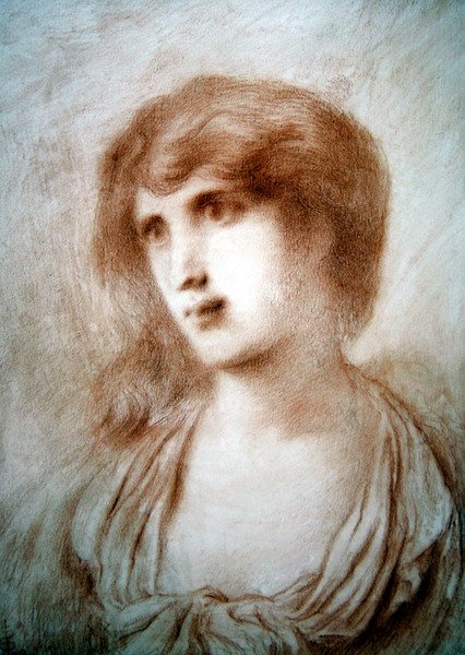 Tytön pää tekijältä Simeon Solomon