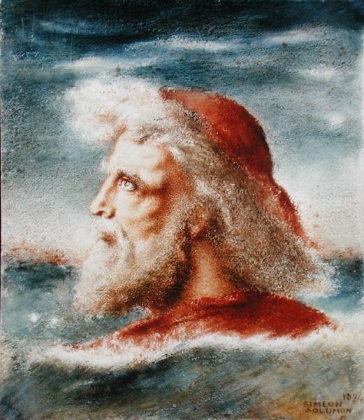 Miehen pää tekijältä Simeon Solomon