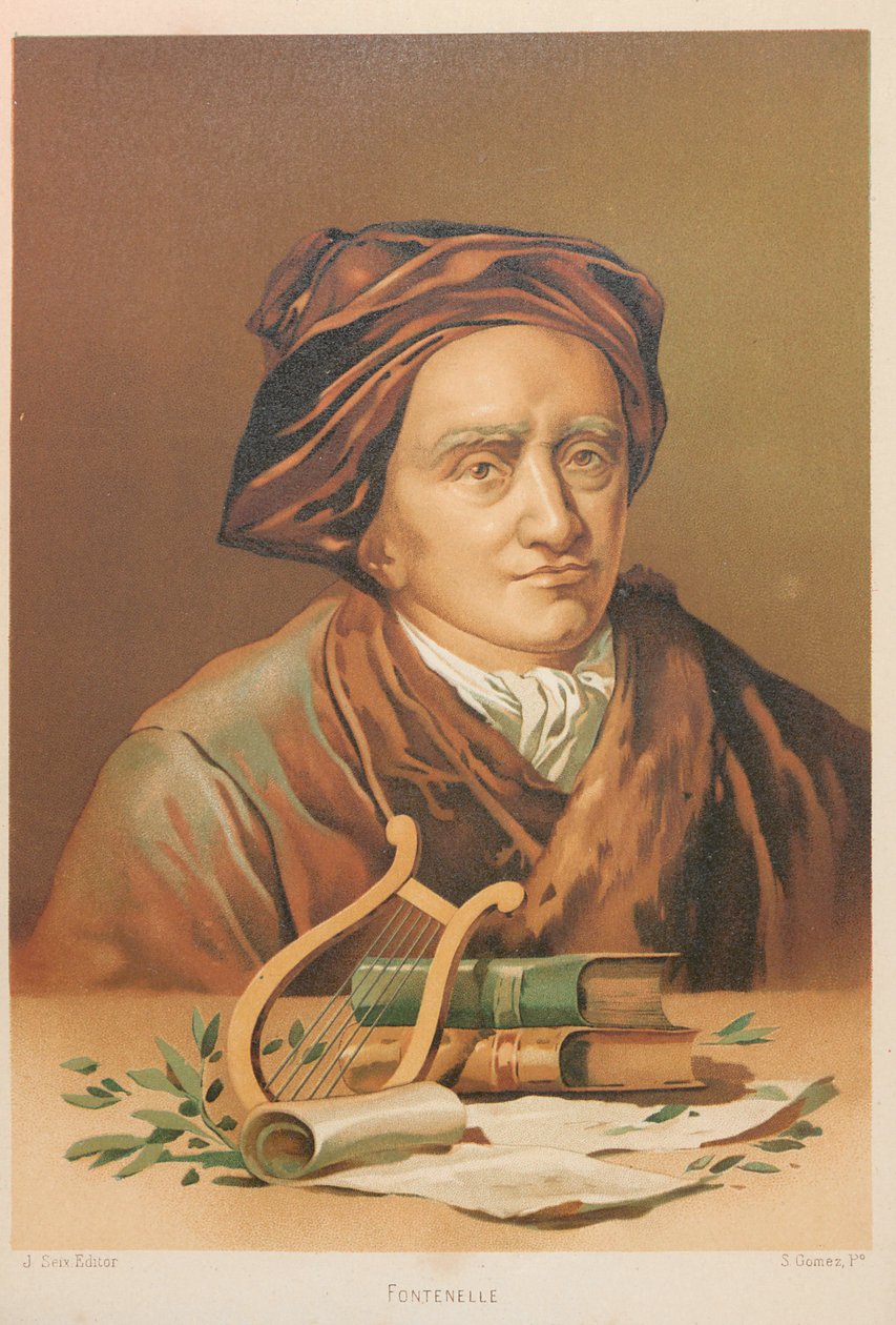 Bernard le Bovier de Fontenellen muotokuva 1657-1757, 1879. tekijältä Simón Gómez