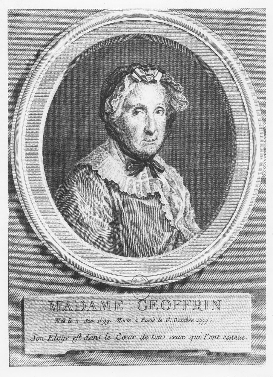 Madame Geoffrinin muotokuva tekijältä Simon Charles Miger