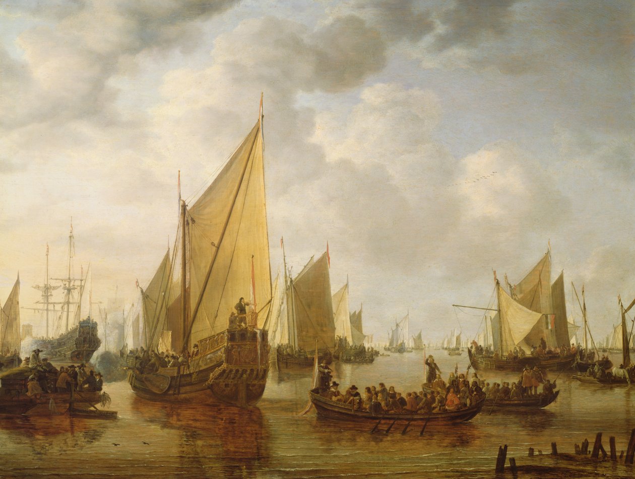 Naval Review, 1649 tekijältä Simon de Vlieger
