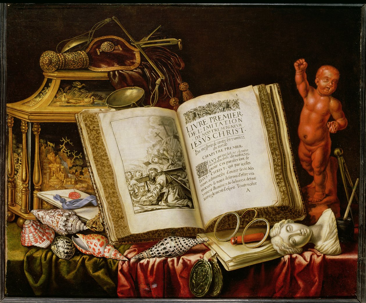 Vanitas-asetelma tekijältä Simon Renard de Saint Andre