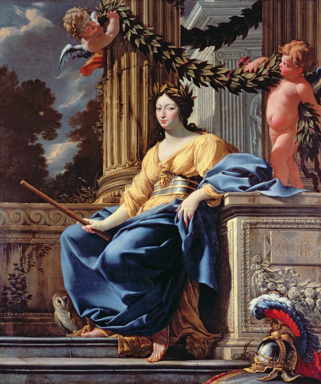 Itävallan Annan allegorinen muotokuva vuoden 1643 jälkeen tekijältä Simon Vouet