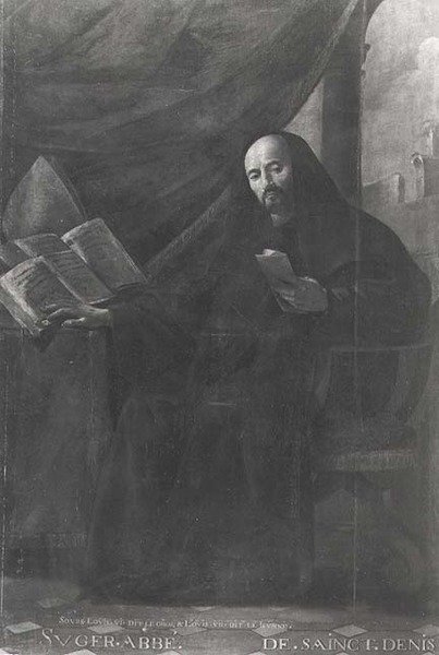 Sugerin (n. 1081-1151) muotokuva St. Denisin apottista tekijältä Simon circle of Vouet