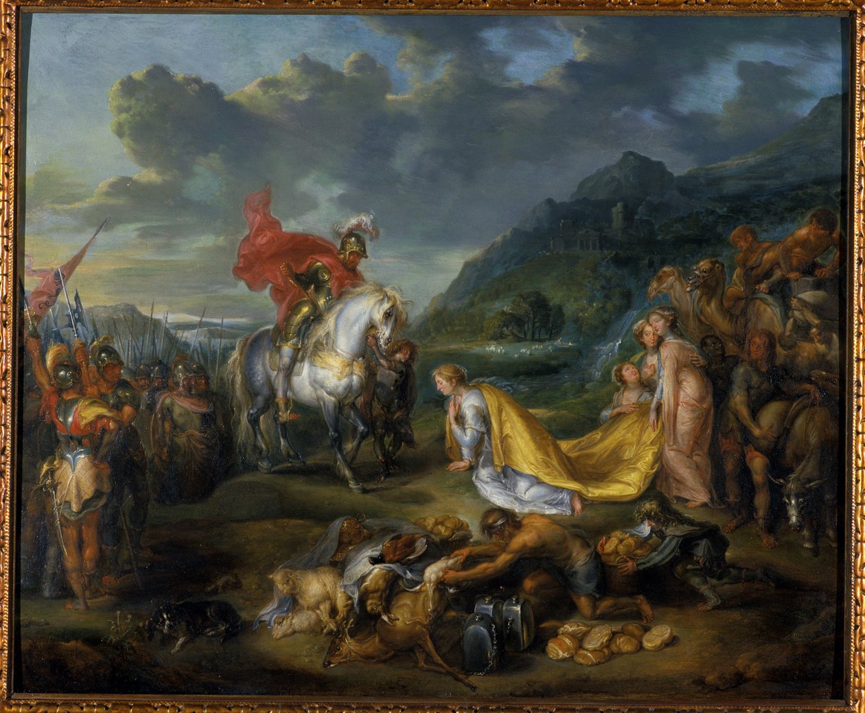 Abigail ennen Daavidia, 1640 tekijältä Simon de Vos
