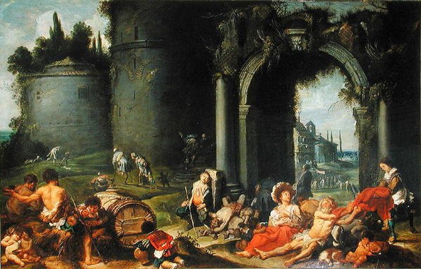The Works of Mercy, n. 1630-40 tekijältä Simon de Vos