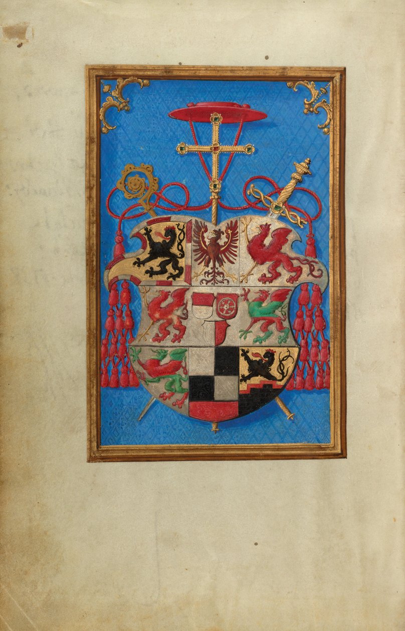 Wappen des Kardinals Albrecht von Brandenburg tekijältä Simon Bening
