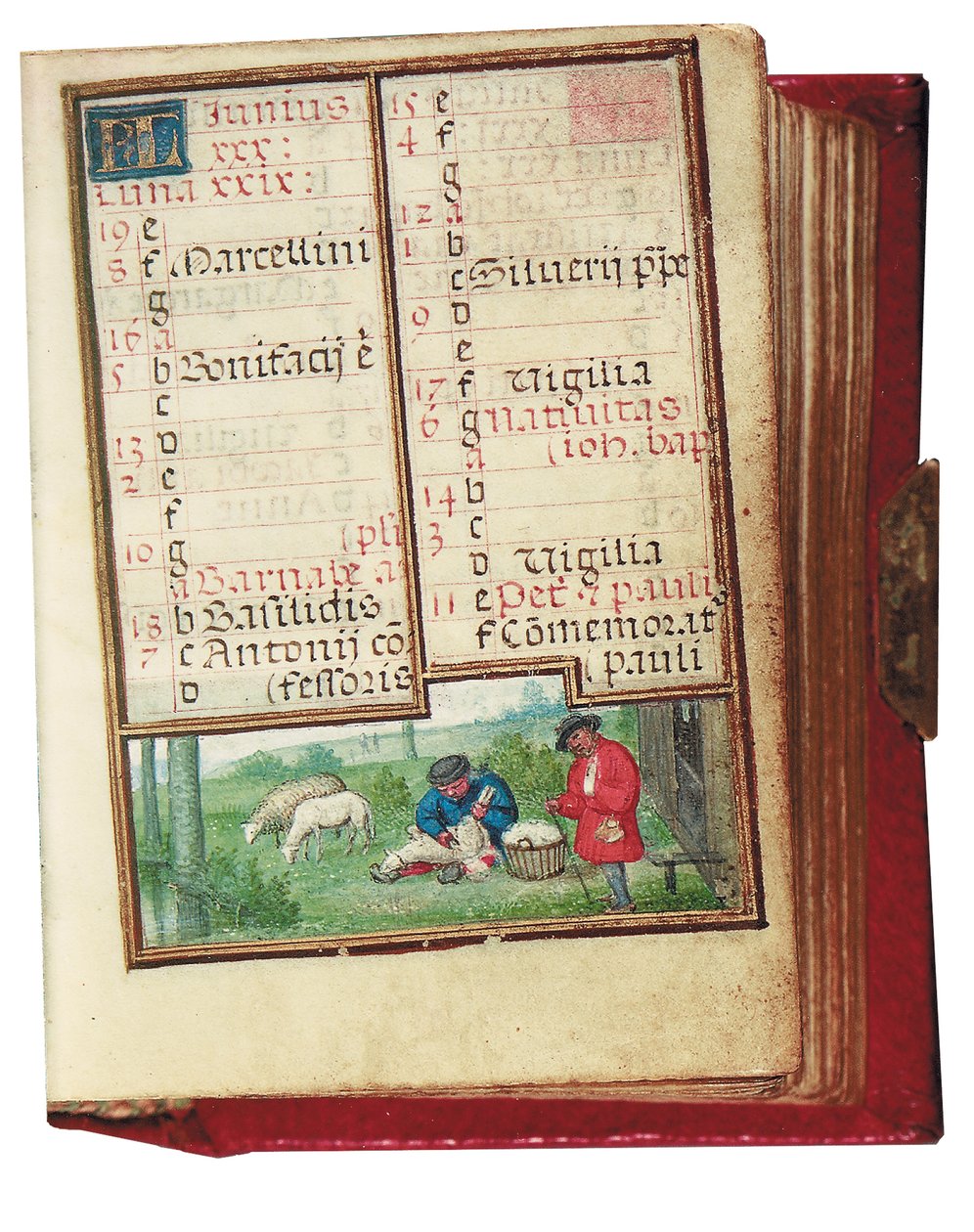 Folio pienoistuntikirjasta, Rooman käyttö, Brugge, 1530-35 tekijältä Simon Bening