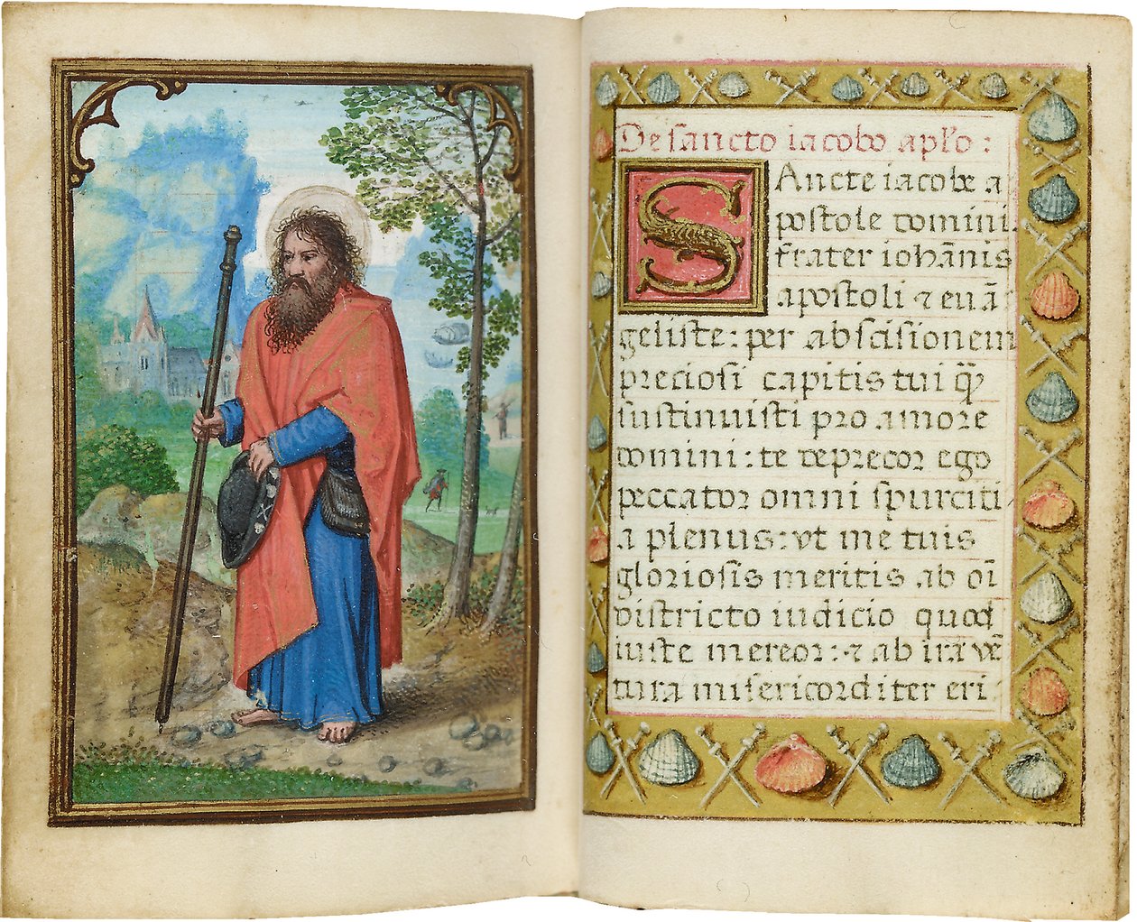 Folio pienoistuntikirjasta, Rooman käyttö, Brugge, 1530-35 tekijältä Simon Bening