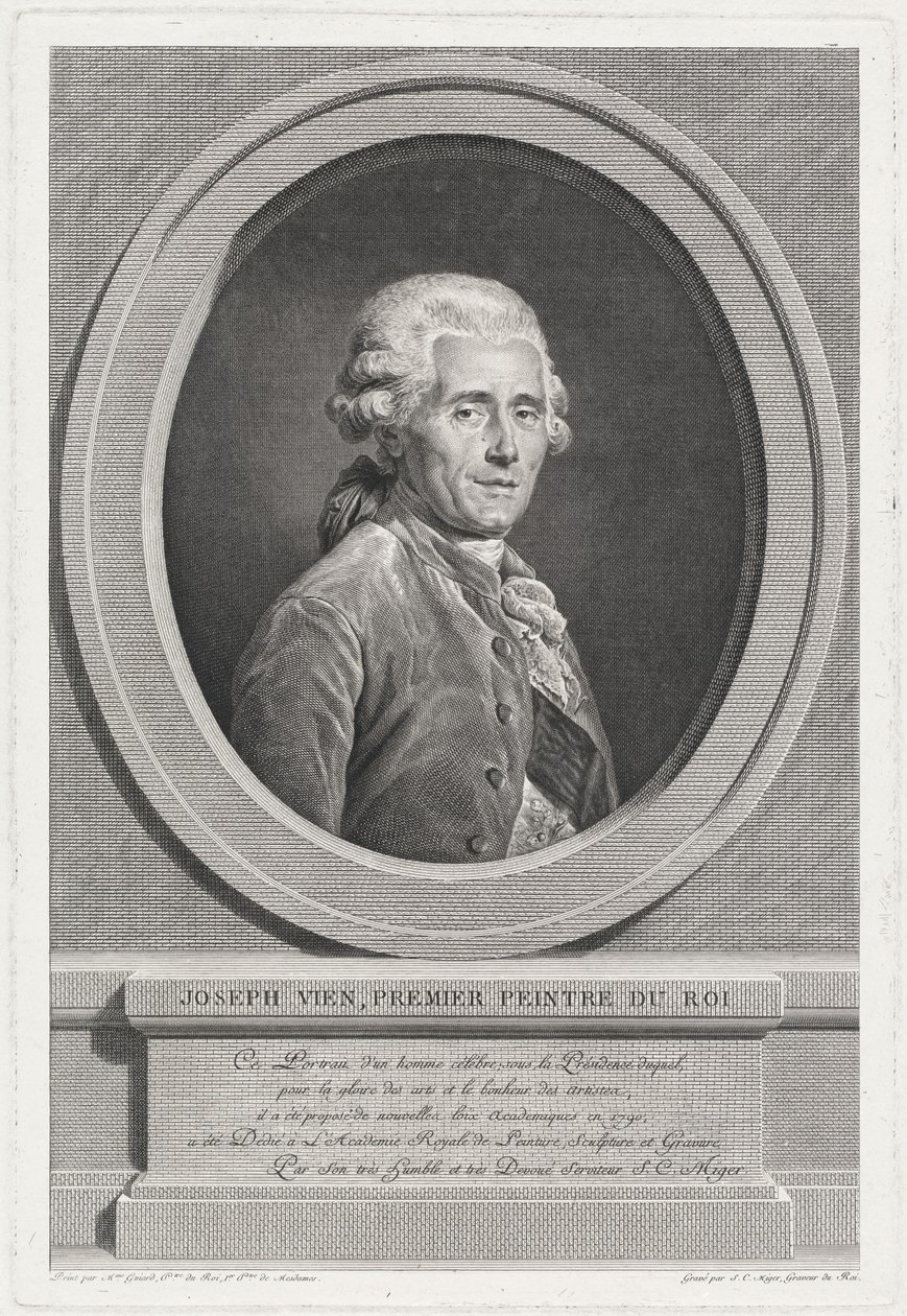 Joseph Vienne tekijältä Simon Charles Miger after Adélaïde Labille Guiard