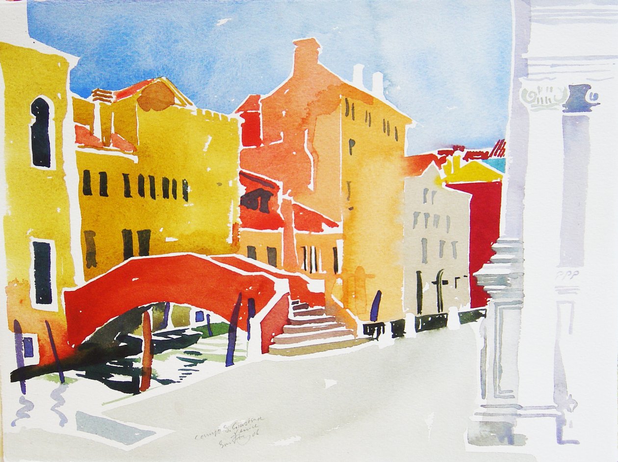 Campo S Guistina, 2006 (akvarelli) tekijältä Simon Fletcher