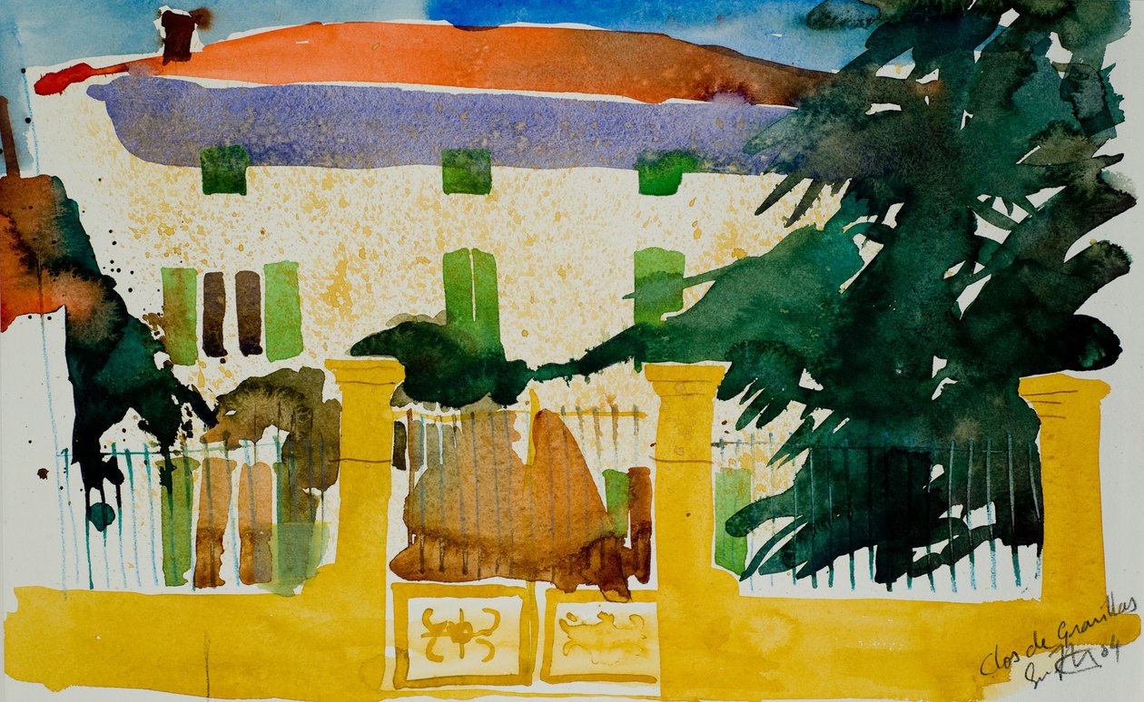 Clos de Gravillas, 2004 (vesiväri) tekijältä Simon Fletcher