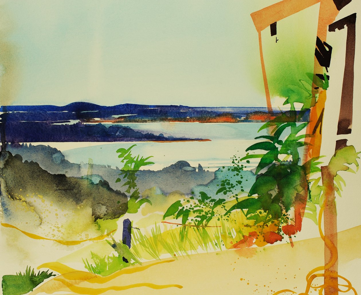 Järvitalo, 2004 (akvarelli) tekijältä Simon Fletcher