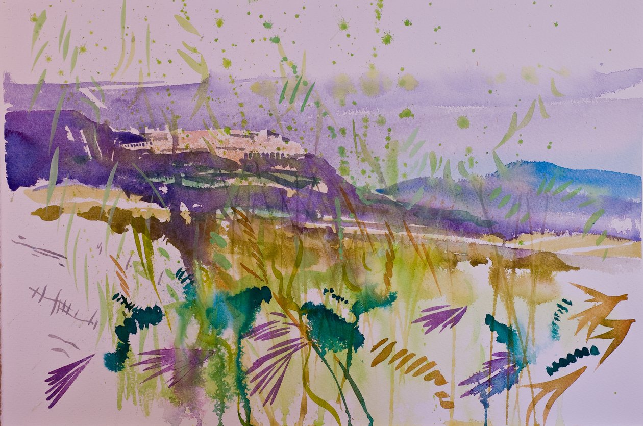 Montalcino (akvarelli paperille) tekijältä Simon Fletcher