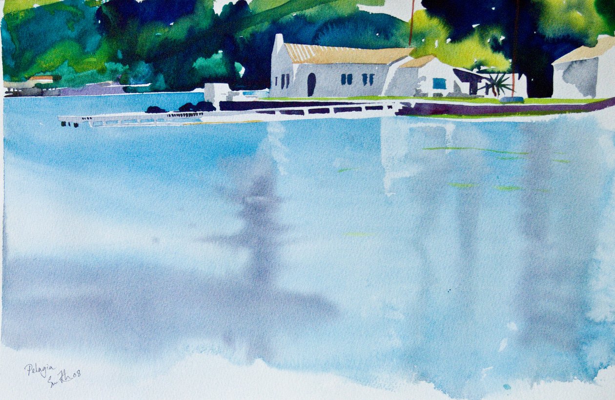 Pelagia, 2008 (akvarelli) tekijältä Simon Fletcher