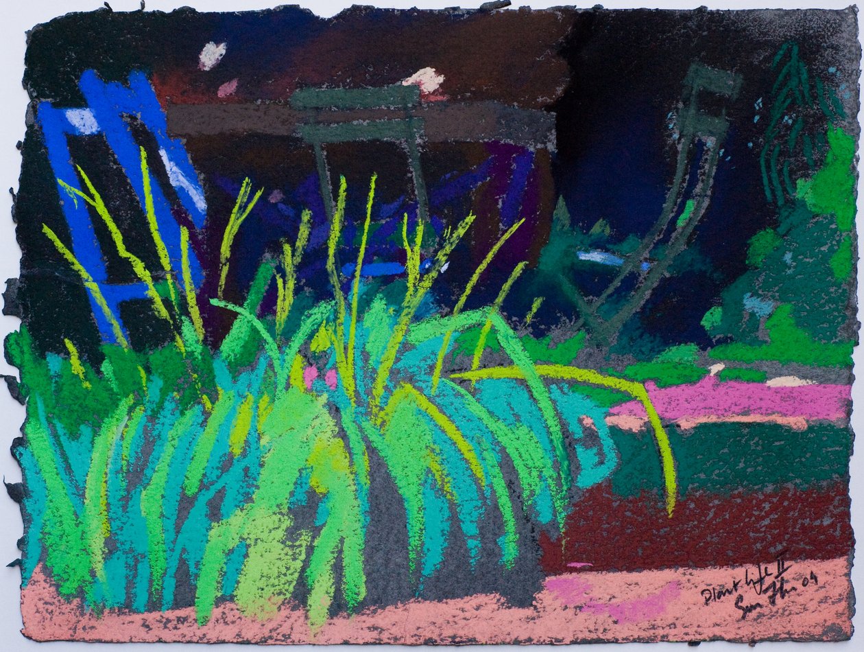 Plant Life (pastelli paperille) tekijältä Simon Fletcher