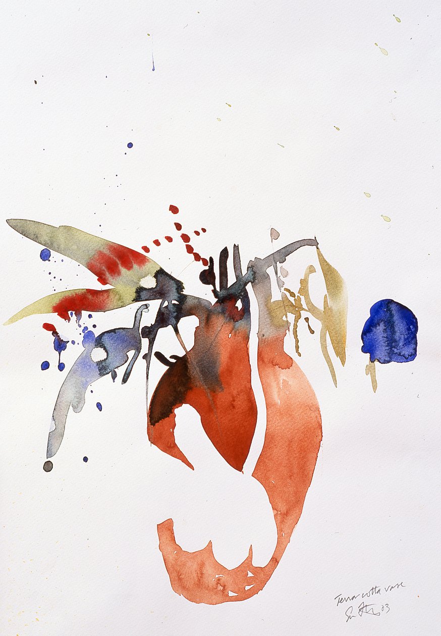 Terrakottamaljakko, 2003(akvarelli) tekijältä Simon Fletcher
