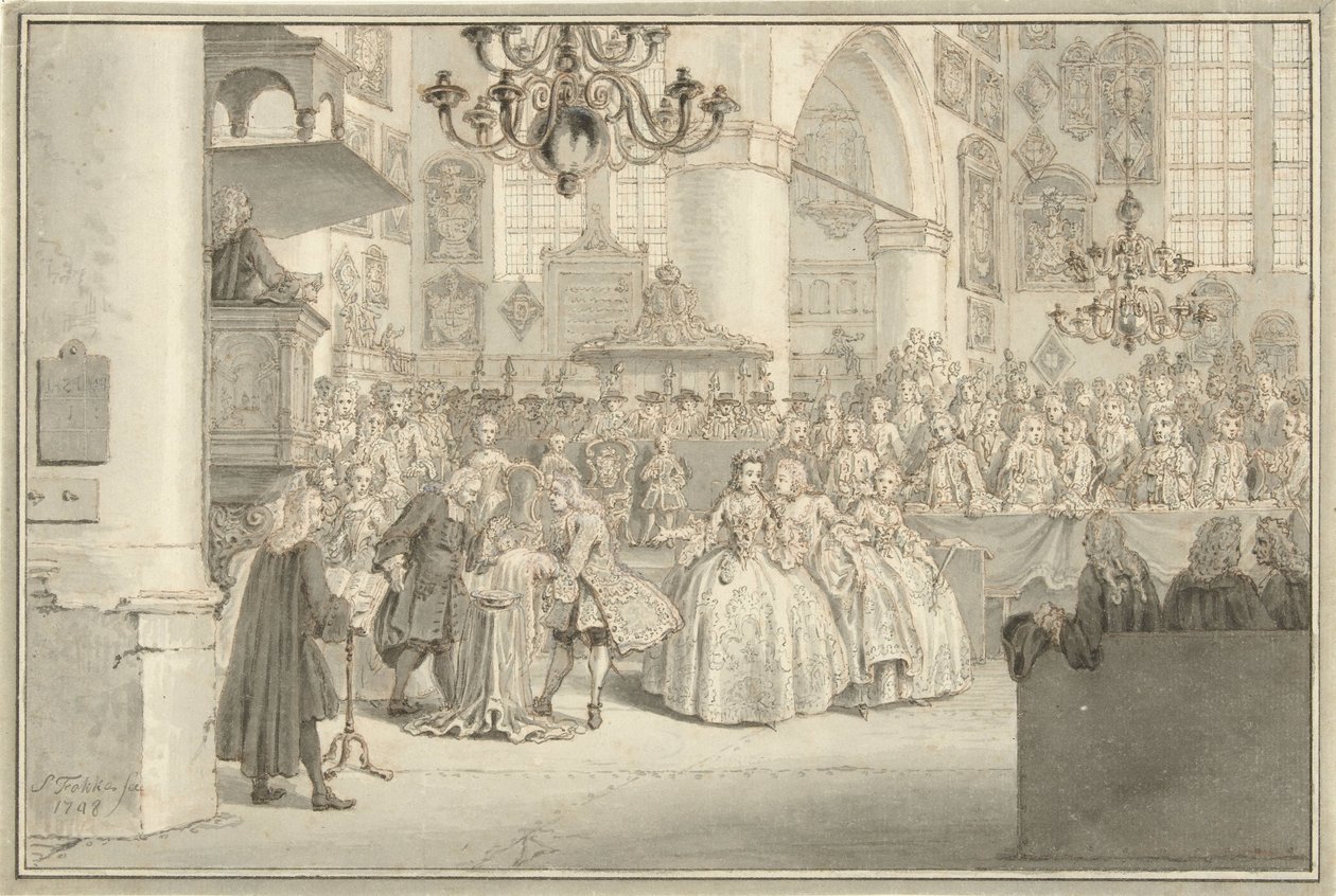 Prinssi William V:n kaste, 1748 tekijältä Simon Fokke