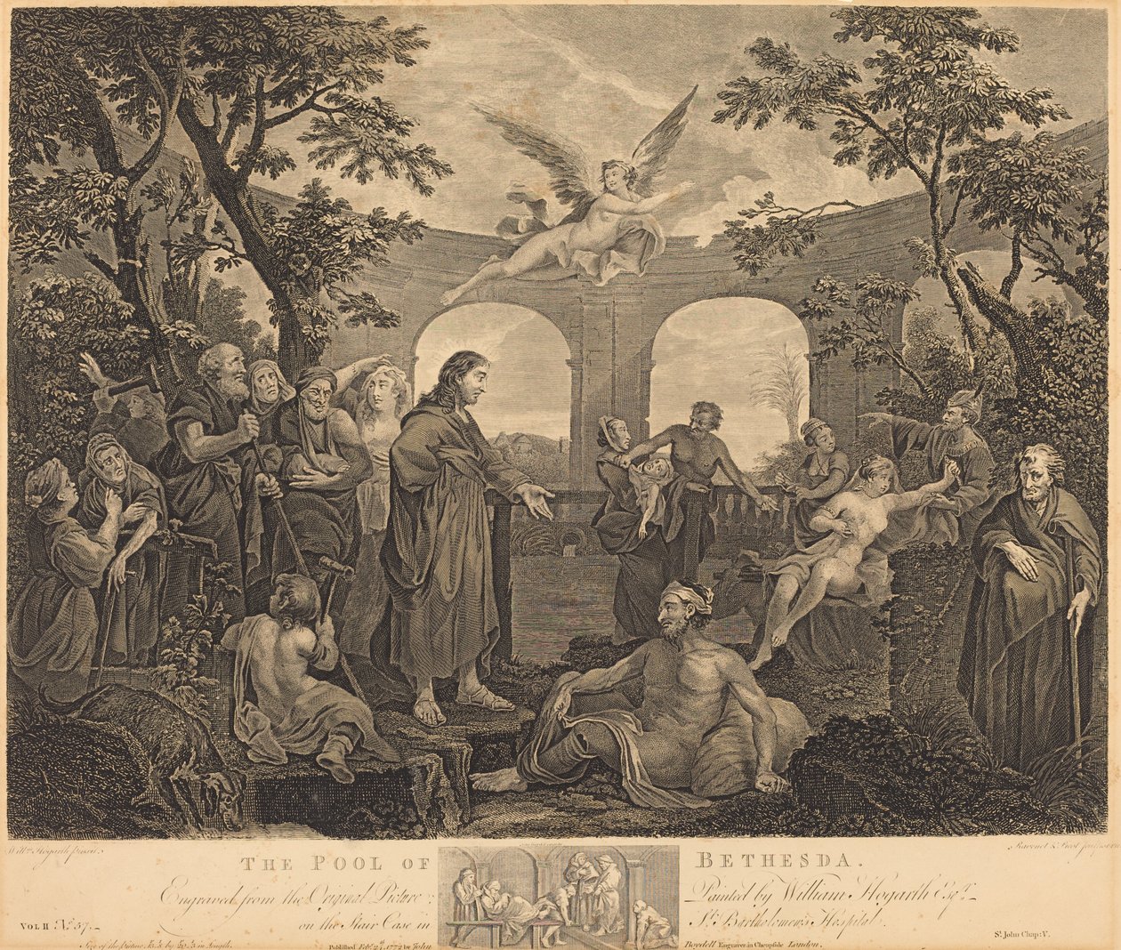 Bethesdan allas tekijältä Simon Francois Ravenet I and Victor Marie Picot after William Hogarth