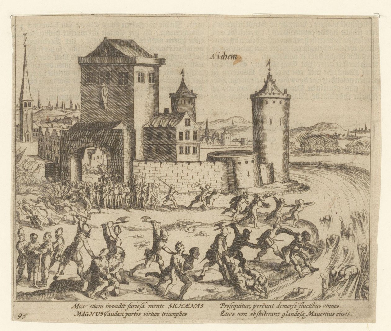 Zichemin rangaistus, 1578 tekijältä Simon Frisius