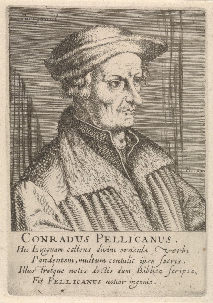 Conrad Pellicanin muotokuva tekijältä Simon Frisius