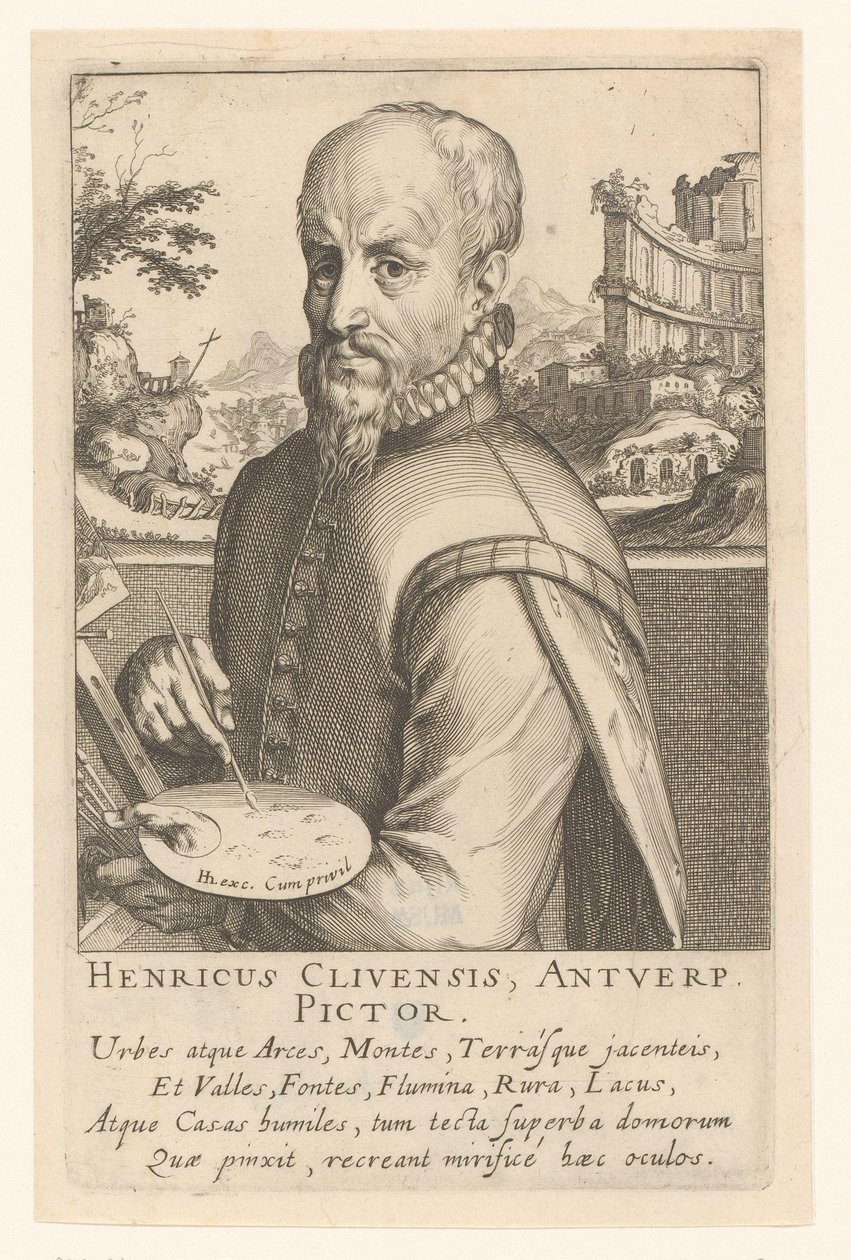 Hendrick van Cleefin muotokuva tekijältä Simon Frisius