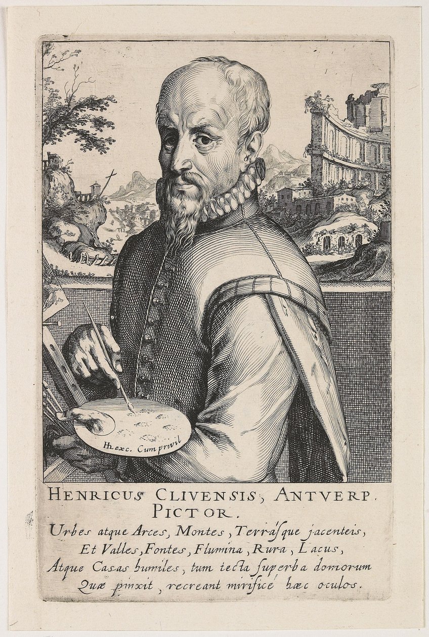 Hendrik van Cleefin muotokuva tekijältä Simon Frisius