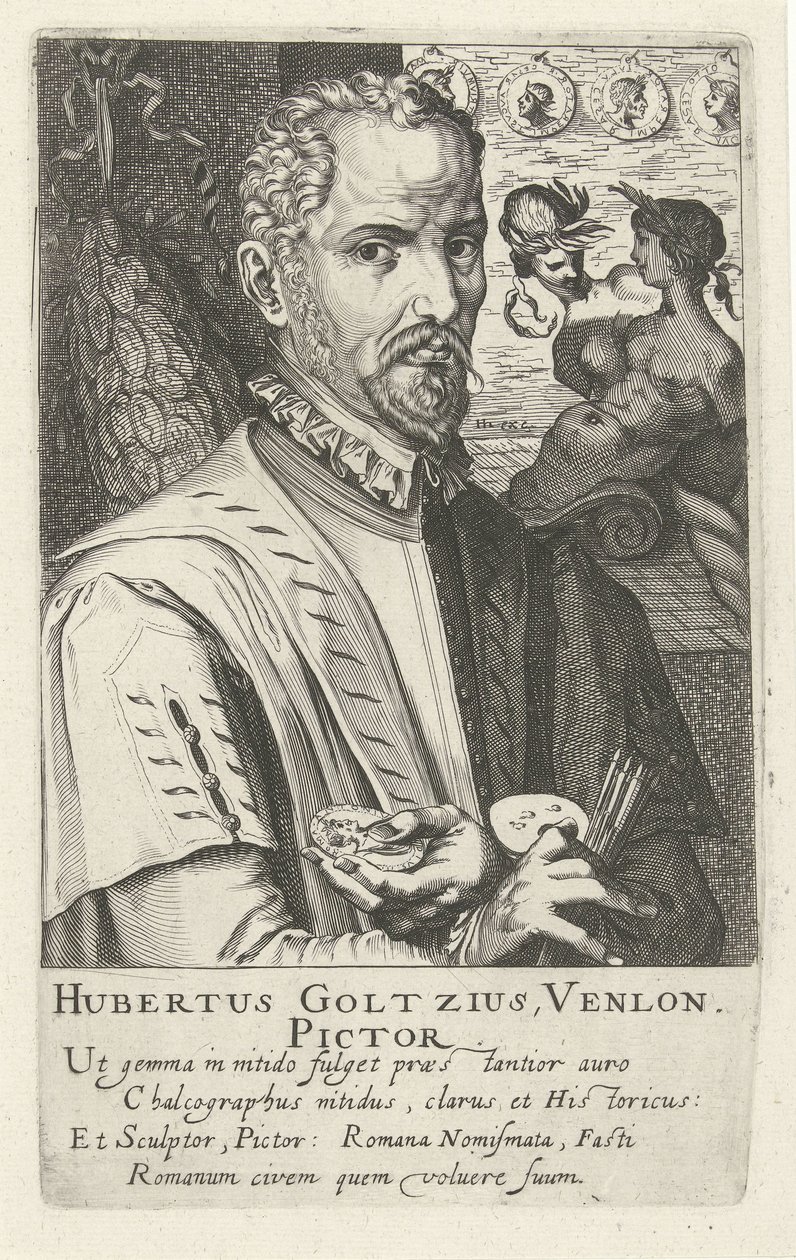 Hubert Goltziuksen muotokuva tekijältä Simon Frisius