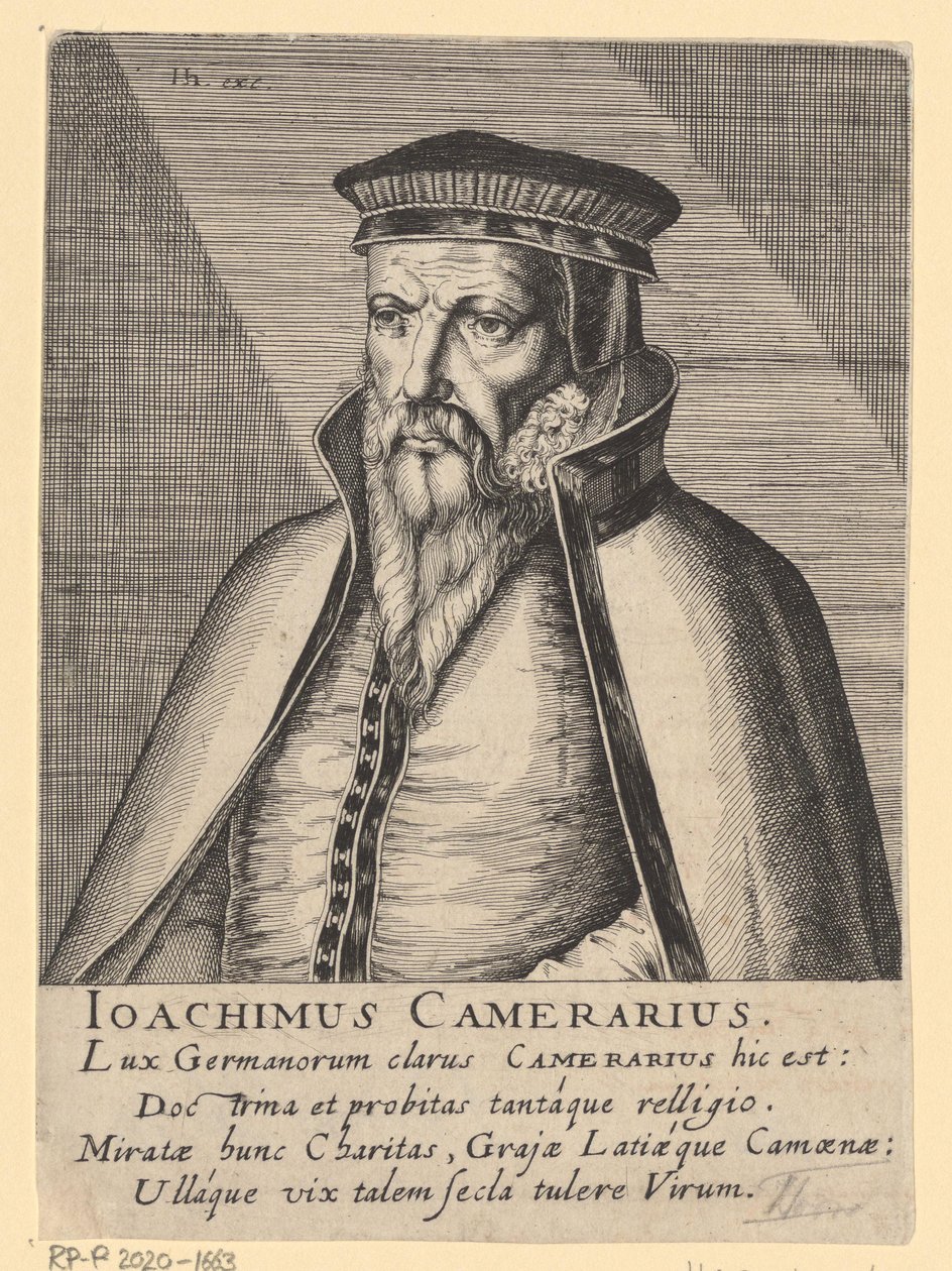 Joachim Camerarius I:n muotokuva tekijältä Simon Frisius