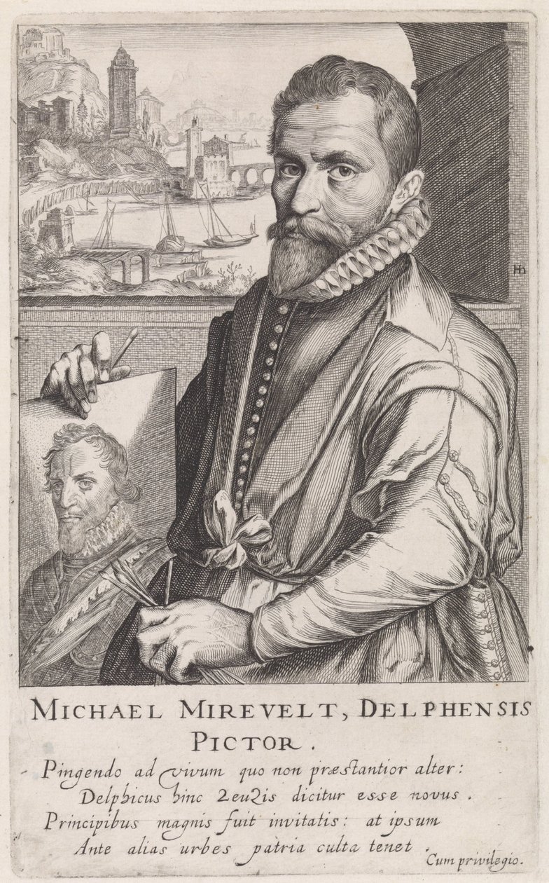 Michiel Jansz. van Miereveltin muotokuva tekijältä Simon Frisius