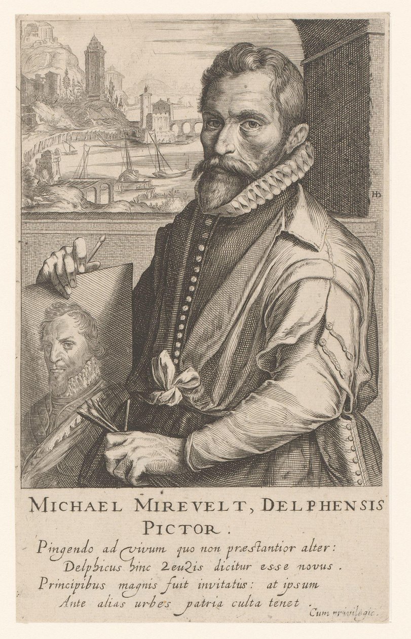 Michiel Miereveltin muotokuva tekijältä Simon Frisius