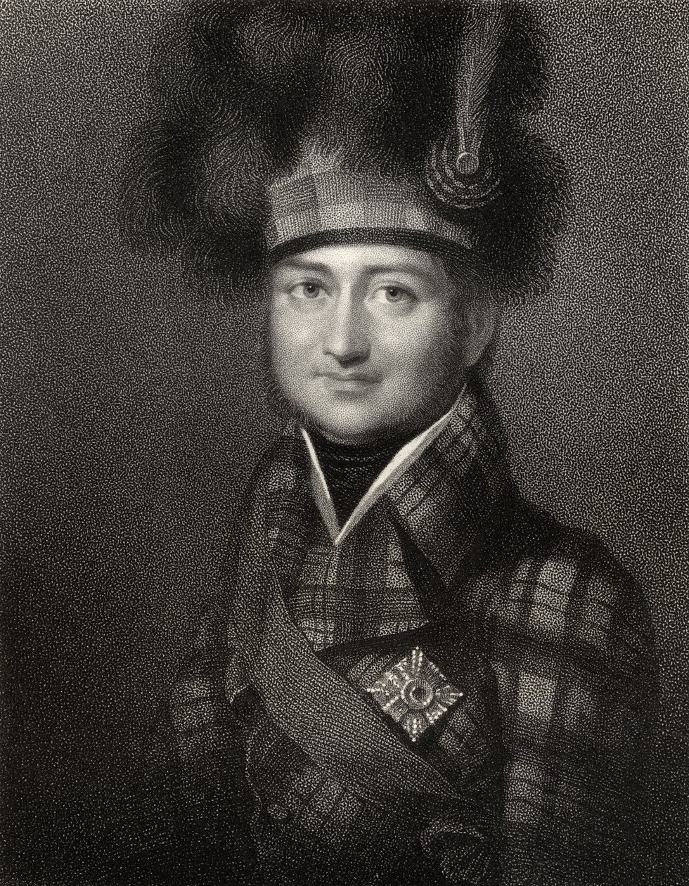 James Duff, 4th Earl ng Fife, inukit ni W. Holl, mula sa 
