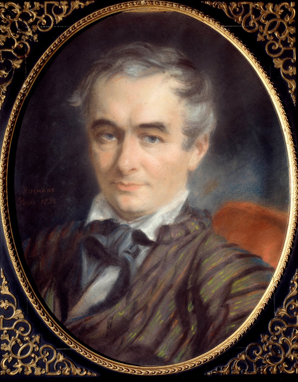 Prosper Merimeen (1803-1870), kirjailijan, historioitsijan ja ranskalaisen arkeologin muotokuva. Simon Rochartin (1788-1872) maalaus tekijältä Simon Jacques Rochard