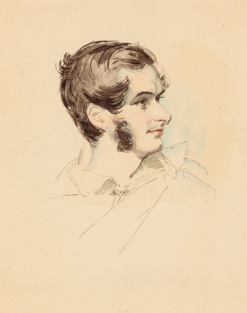 Muotokuva kirjailijasta Prosper Mérimée 1803-1870, n. 1850. tekijältä Simon Jacques Rochard