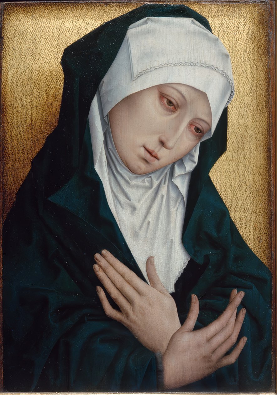 Mater Dolorosa tekijältä Simon Marmion (Werkstatt)
