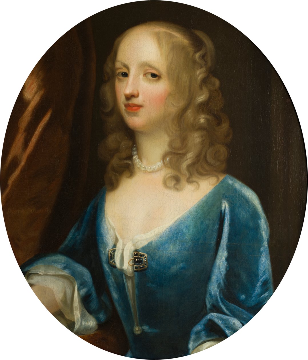 Lady Diana Russellin (1622-1694), varakreivi Newportin muotokuva, n. 1660-94 (öljy kankaalle) tekijältä Simon Peeterz Verelst