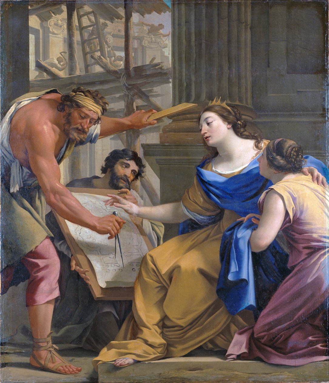Artemisia Mausolaeumin rakentaminen tekijältä Simon Vouet
