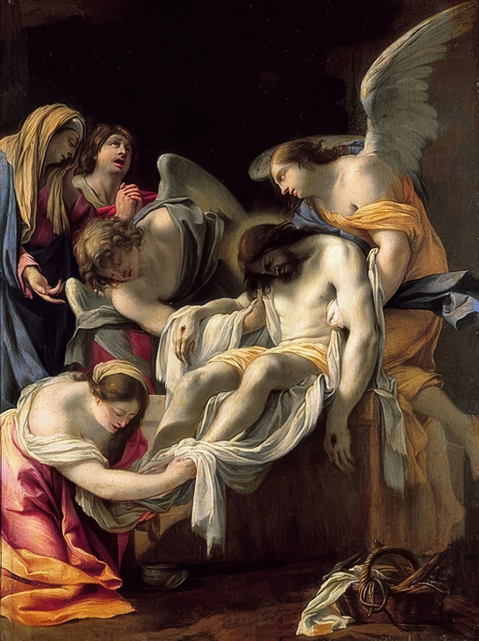 Kristuksen hautaus tekijältä Simon Vouet