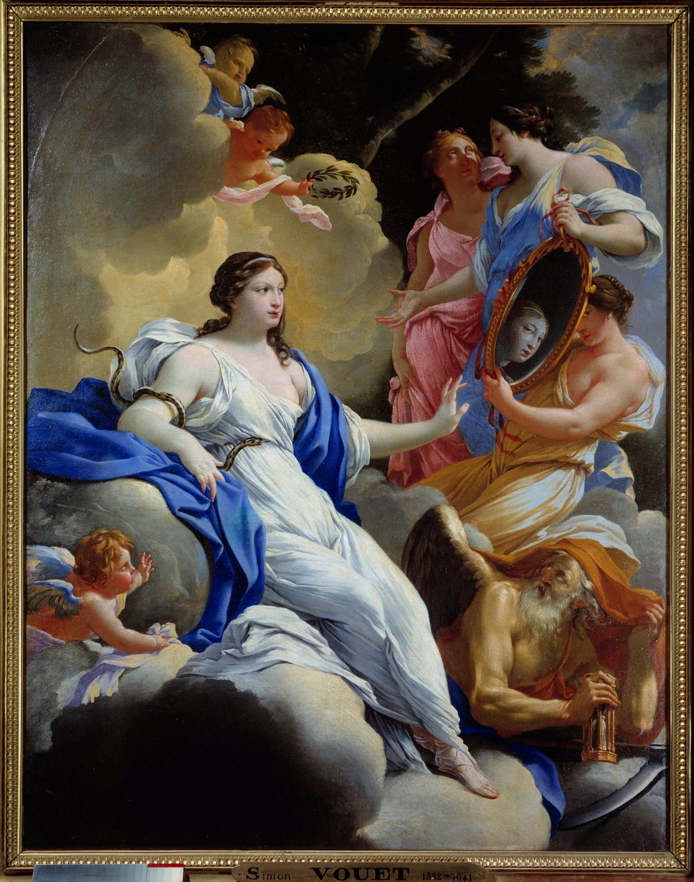 Prudence, Love and Graces Painting Simon Vouet (1590-1649) 1645 Sun. 1,16 x 0,9 m Montpellier, Fabre Museum tekijältä Simon Vouet