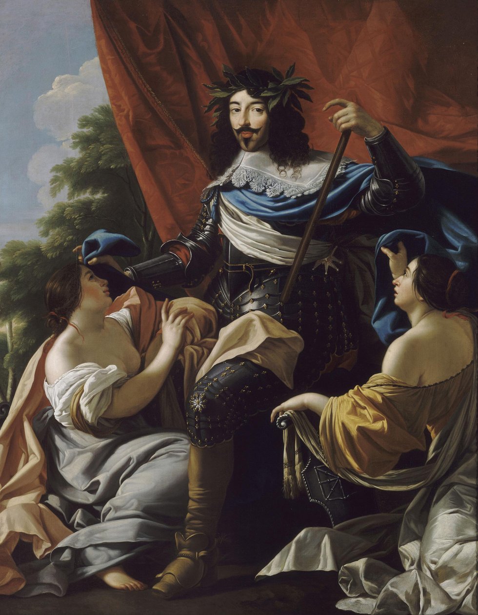 Ranskan Ludvig XIII:n muotokuva 1601-1643 tekijältä Simon, Vouet