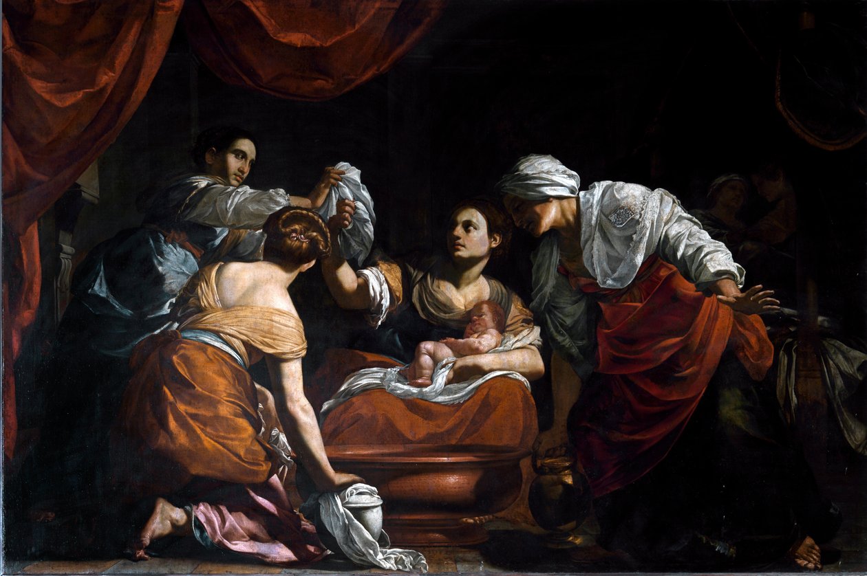 Neitsyen syntymä (öljy kankaalle tekijältä Simon Vouet